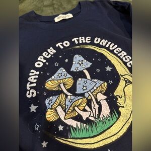 Wound Up Navy Blue Graphic Sweatshirt